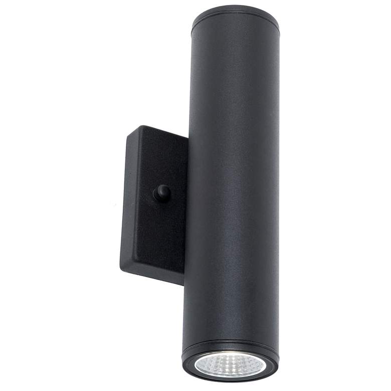 Image 1 Beverly 10" High Black Outdoor LED Wall Sconce