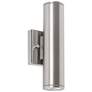 Beverly 10" High Satin Nickel Outdoor LED Wall Sconce