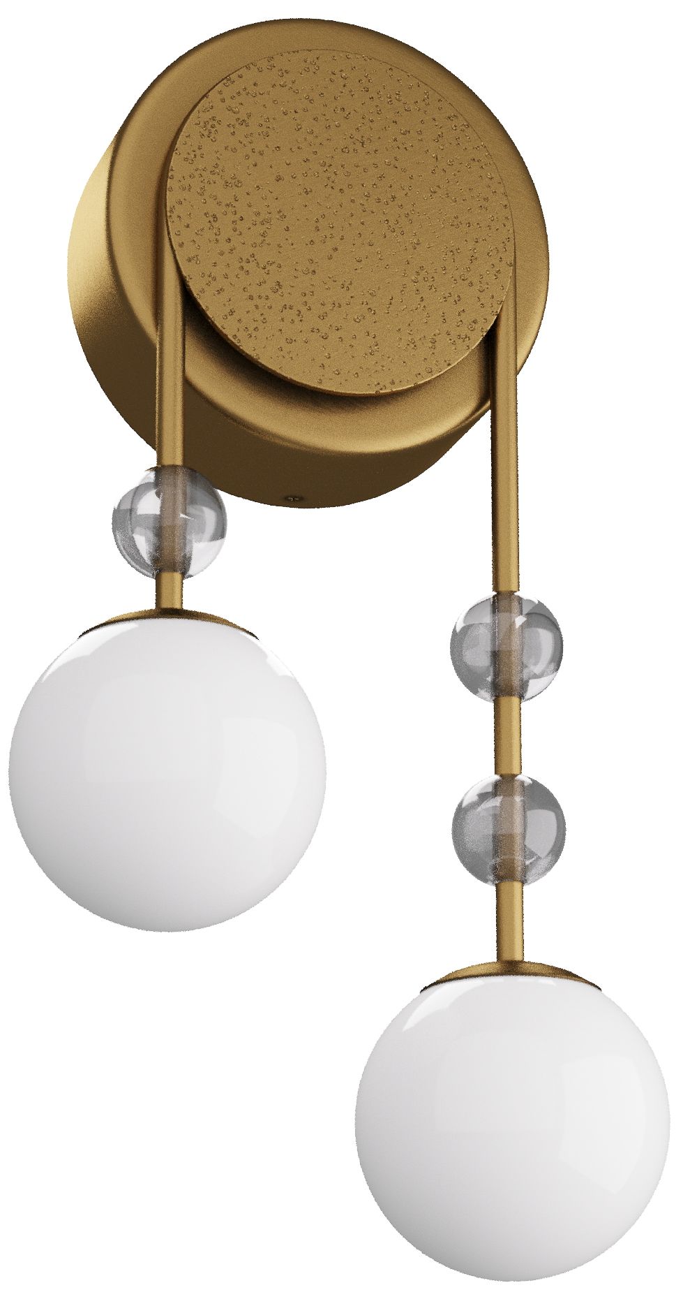 Image 5 Beverly 21 1/2" High Antique Brass Right Side 2-Light Sconce more views