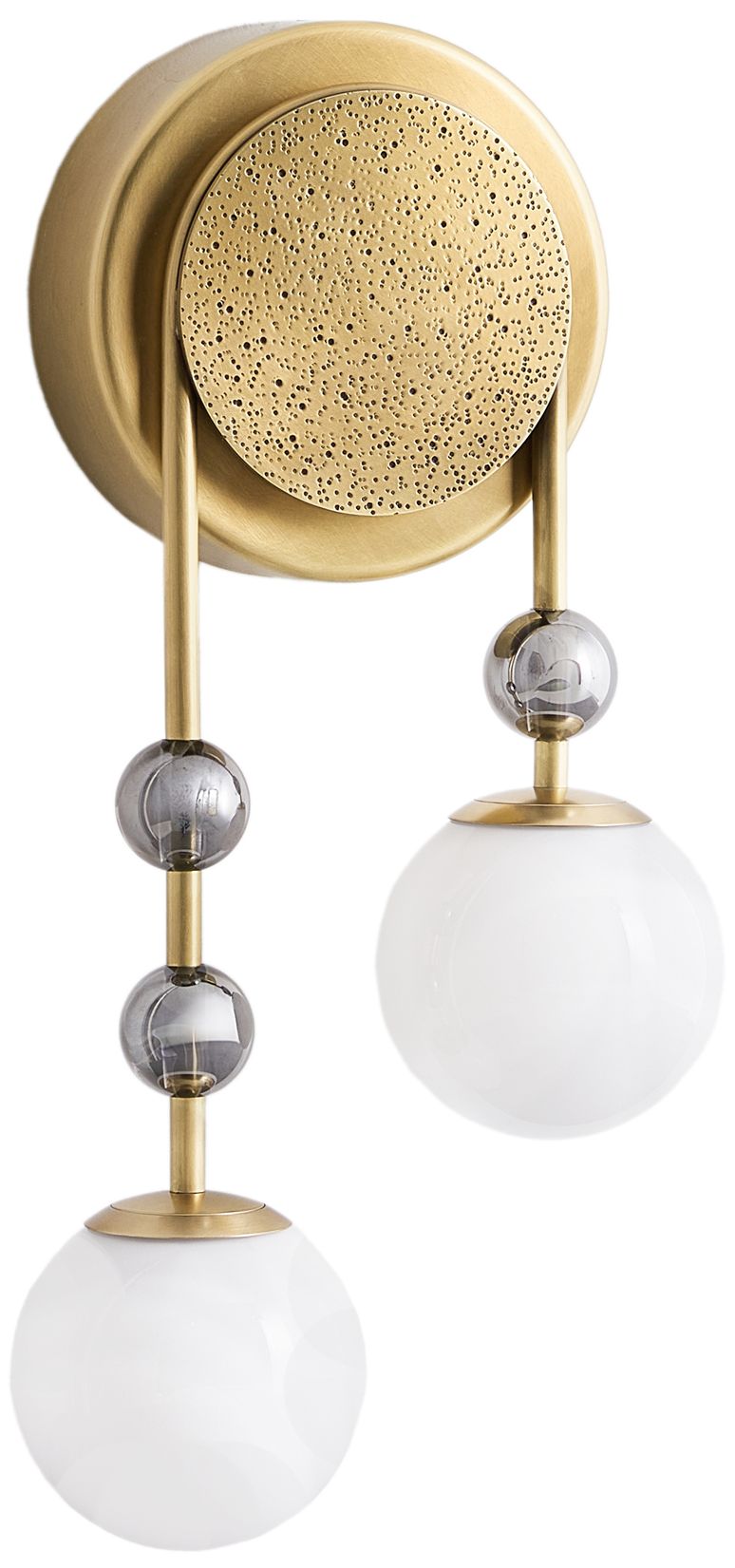 Image 2 Beverly 21 1/2"H Antique Brass Left Side 2-Light Wall Sconce more views