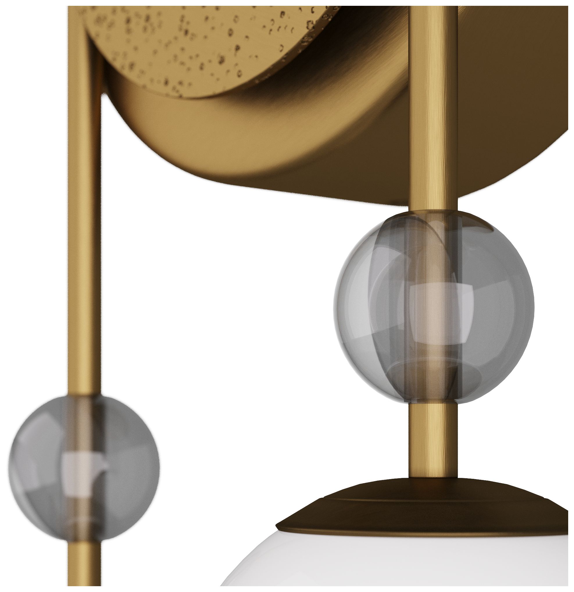 Beverly 21 1/2"H Antique Brass Left Side 2-Light Wall Sconce