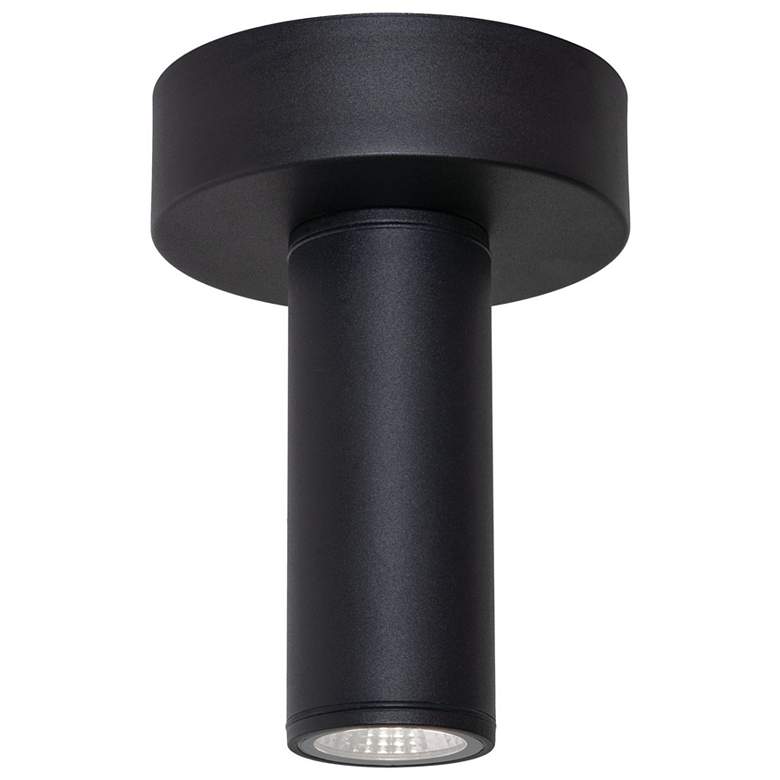 Image 1 Beverly 5.91" Wide Black Outdoor LED Flush Mount