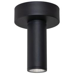 Beverly 5.91&quot; Wide Black Outdoor LED Flush Mount