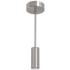 Beverly 5.91" Wide Satin Nickel Outdoor LED Pendant