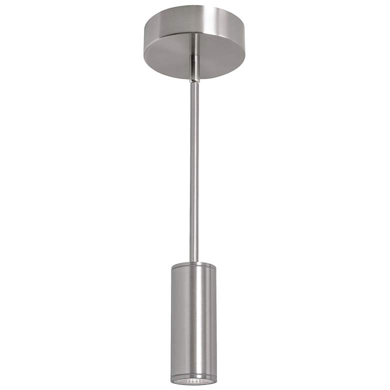 Image 1 Beverly 5.91" Wide Satin Nickel Outdoor LED Pendant