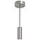 Beverly 5.91" Wide Satin Nickel Outdoor LED Pendant