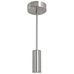 Beverly 5.91&quot; Wide Satin Nickel Outdoor LED Pendant