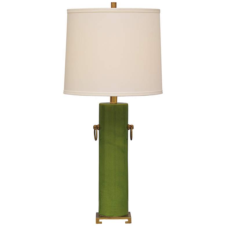 Image 1 Beverly Apple Green Ceramic Table Lamp