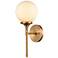 Beverly Hills 15" High 1-Light Sconce - Satin Brass