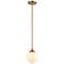 Beverly Hills 6 Wide 1-Light Mini Pendant Satin Brass