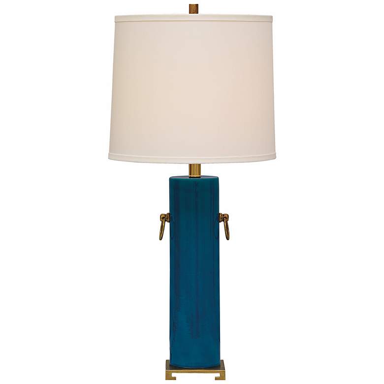 Image 1 Beverly Turquoise Ceramic Table Lamp