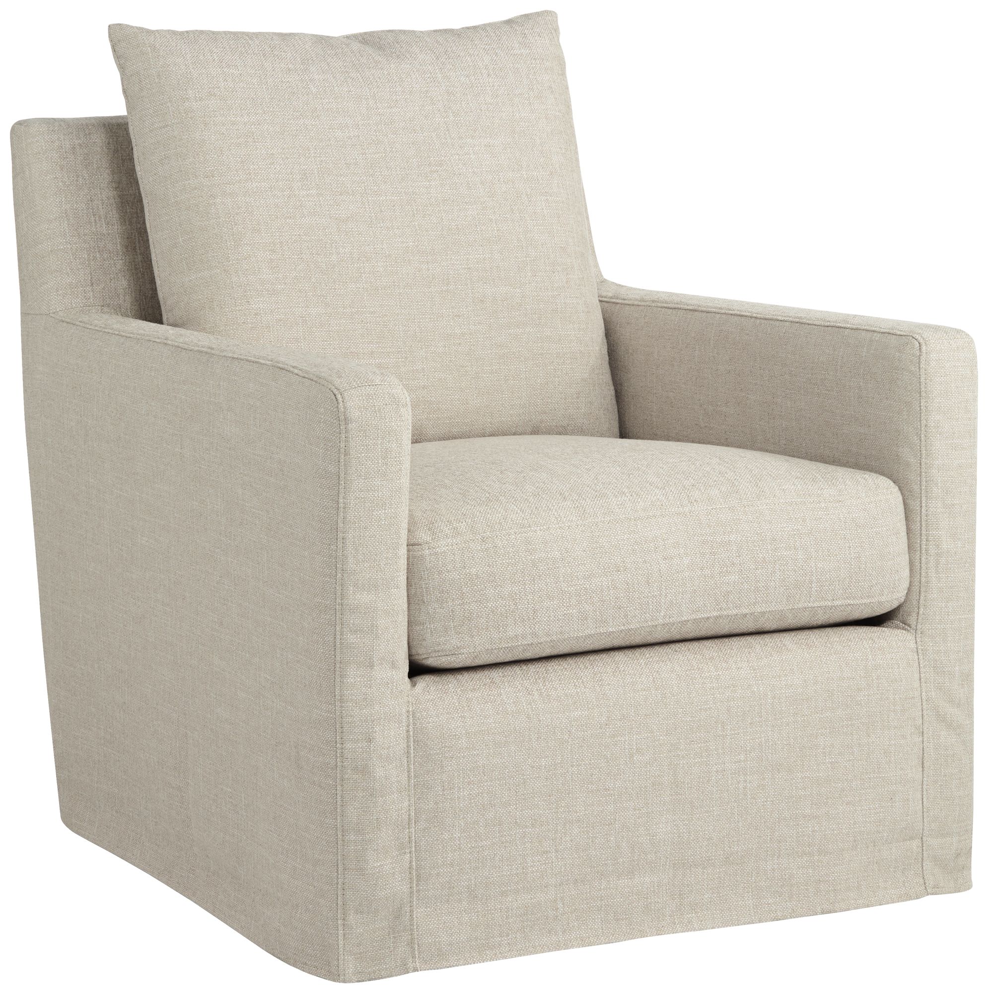 Image 2 Beverly Wiley Flax Fabric Glider Swivel Accent Chair
