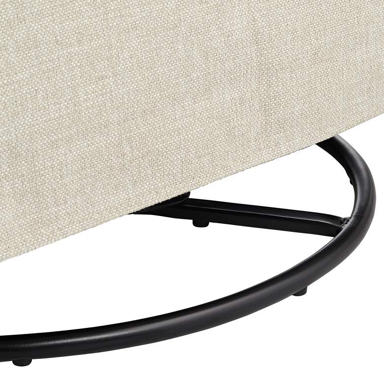Image 7 Beverly Wiley Flax Fabric Swivel Accent Chair more views