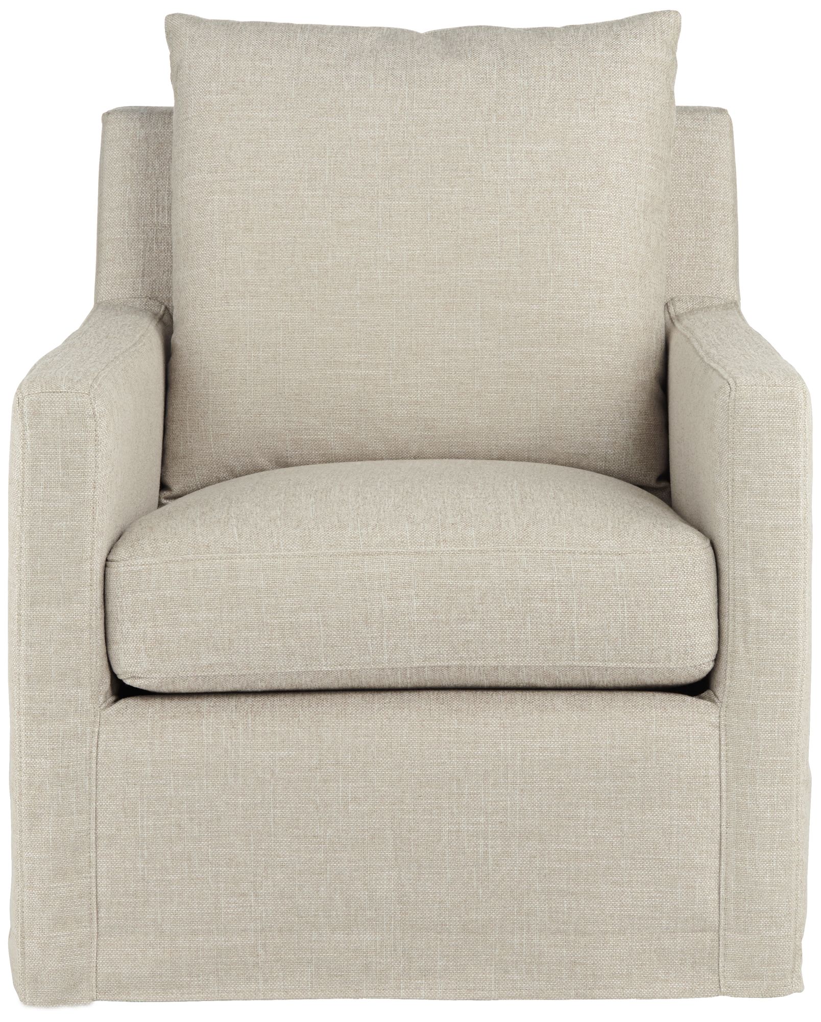 Beverly Wiley Flax Fabric Swivel Accent Chair