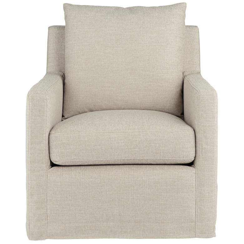 Image 7 Beverly Wiley Flax Fabric Swivel Accent Chair more views