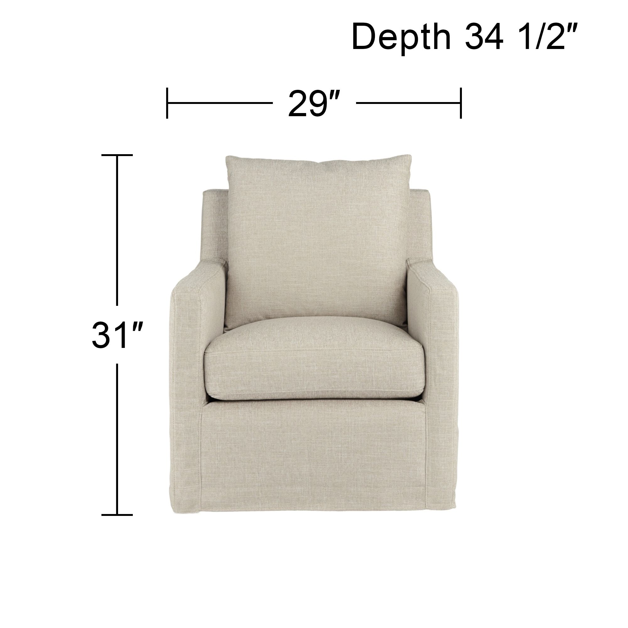 Beverly Wiley Flax Fabric Swivel Glider Accent Chairs Set of 2