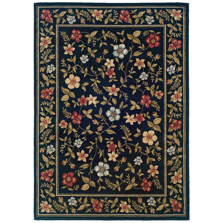 Image 1 Bexley Collection Merrifield Navy 5&#39;x7&#39;3 inch Area Rug