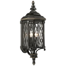 Bexley Manor 31 3/4"H Diamond Black Outdoor Wall Light Bexley Manor 31 3/4"H Diamond Black Outdoor Wall Light