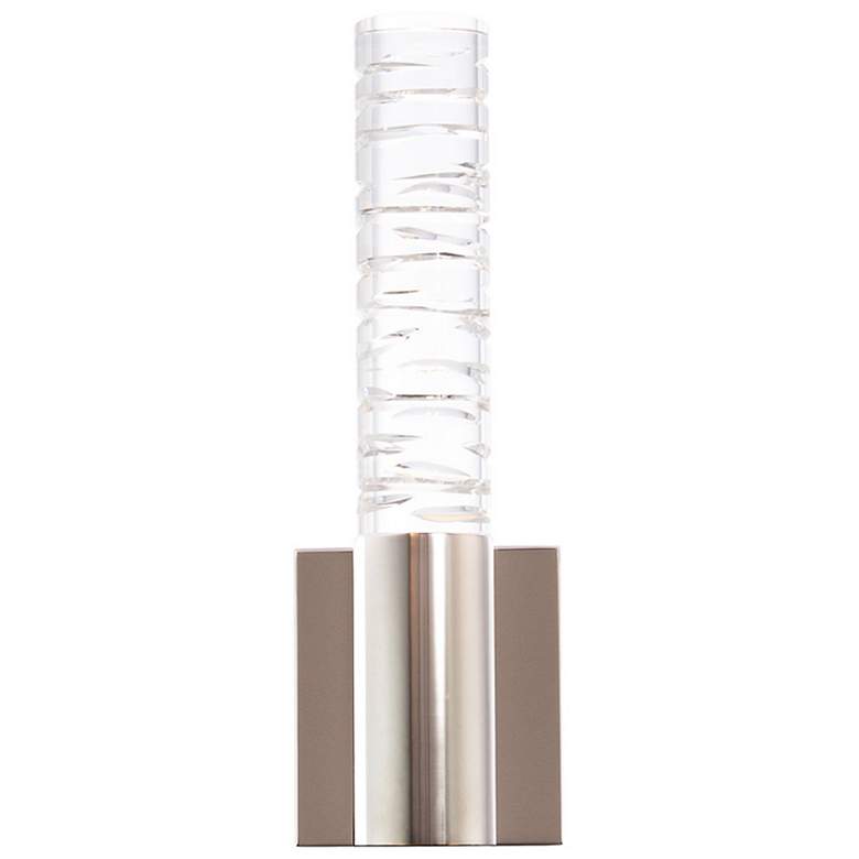 Image 6 Beyond Cru 2.25 inch Wide Pol. Nickel Clear Crystal 1-Light Wall Sconce more views
