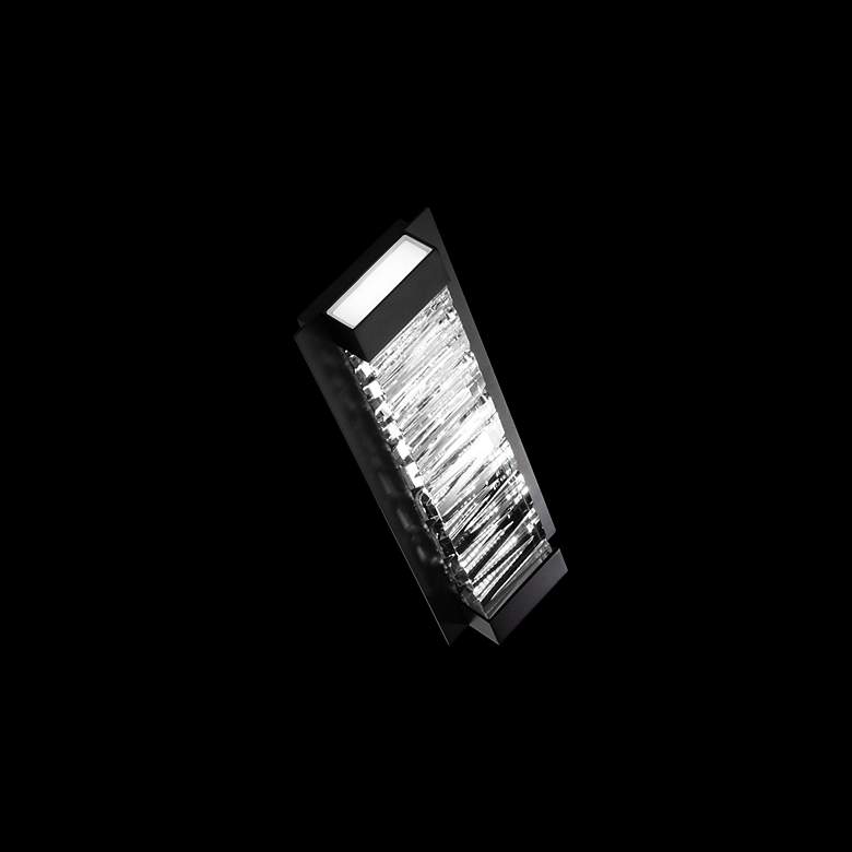 Image 3 Beyond Echelon 6" Wide Black Clear Crystal 1-Light Wall Sconce more views