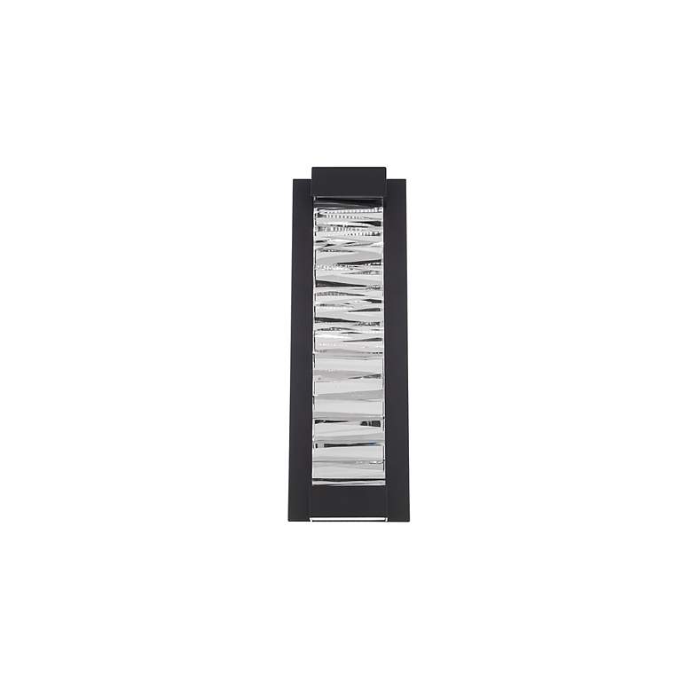 Image 5 Beyond Echelon 6" Wide Black Clear Crystal 1-Light Wall Sconce more views
