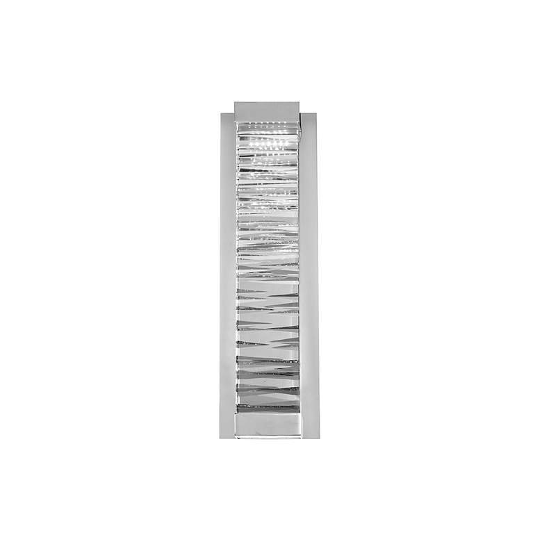 Image 3 Beyond Echelon 7" Wide Pol. Nickel Clear Crystal 1-Light Wall Sconce more views