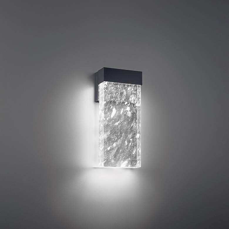 Image 3 Beyond Glacio 6" Wide Black Clear Crystal 1-Light Wall Sconce more views