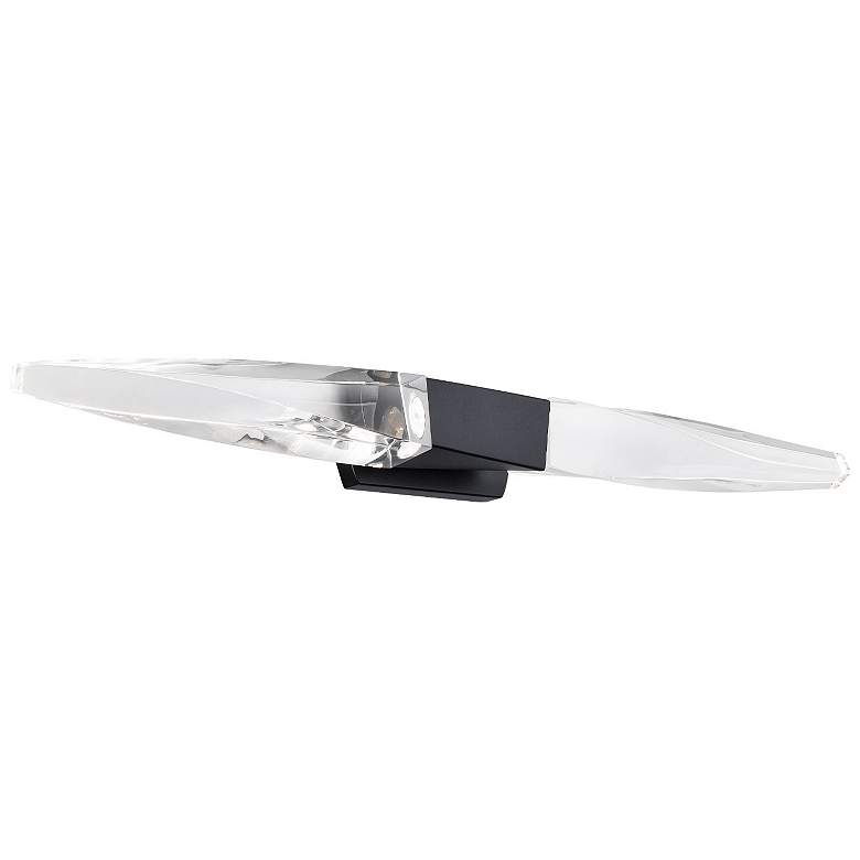 Image 1 Beyond Kindjal 27" Wide Black Clear Crystal 2-Light Bath/Wall Light