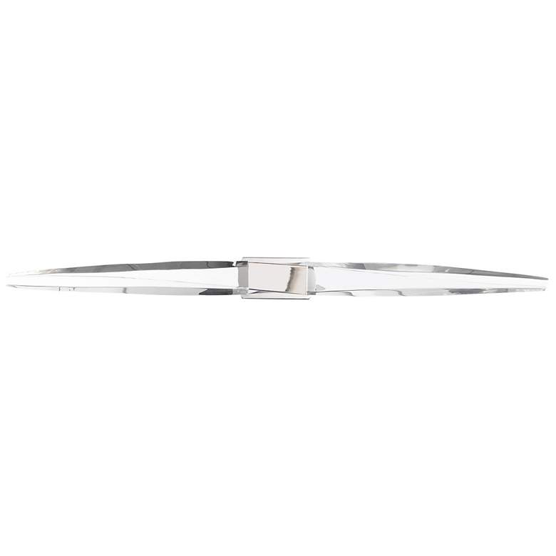 Image 2 Beyond Kindjal 37" Wide Pol. Nickel Clear Crystal 2-Light Bath/Wall Li