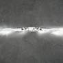 1_Beyond Kindjal 37" Wide Pol. Nickel Clear Crystal 2-Light Bath/Wall Li