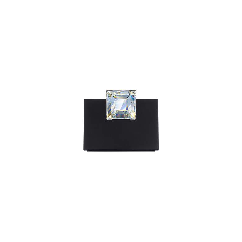 Image 4 Beyond Madison 8" Wide Black Clear Crystal 1-Light Wall Sconce more views