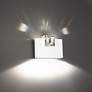 1_Beyond Madison 8" Wide White Clear Crystal 1-Light Wall Sconce