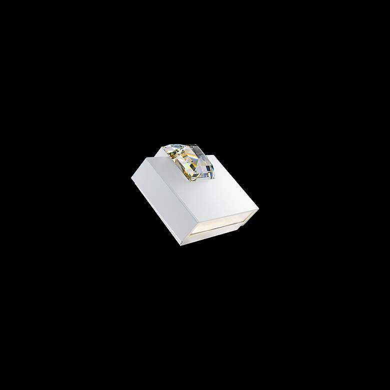 Image 3 Beyond Madison 8" Wide White Clear Crystal 1-Light Wall Sconce more views