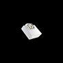 3_Beyond Madison 8" Wide White Clear Crystal 1-Light Wall Sconce more views