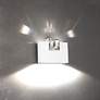 5_Beyond Madison 8" Wide White Clear Crystal 1-Light Wall Sconce more views