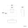6_Beyond Madison 8" Wide White Clear Crystal 1-Light Wall Sconce more views