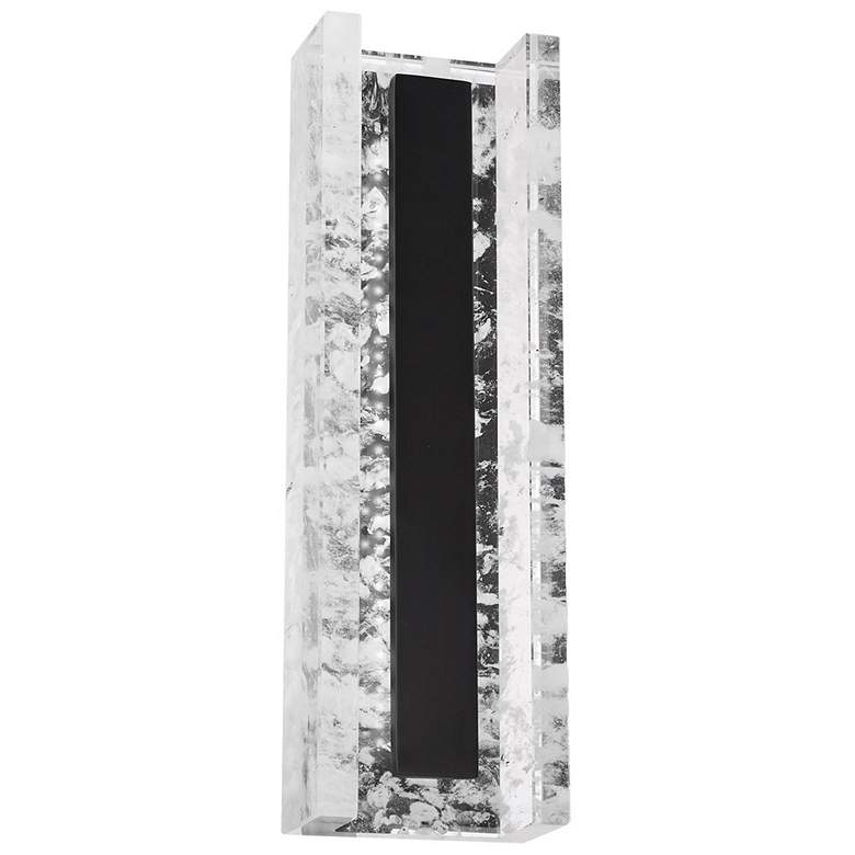 Image 2 Beyond Magnate 5" Wide Black Clear Crystal 1-Light Wall Sconce