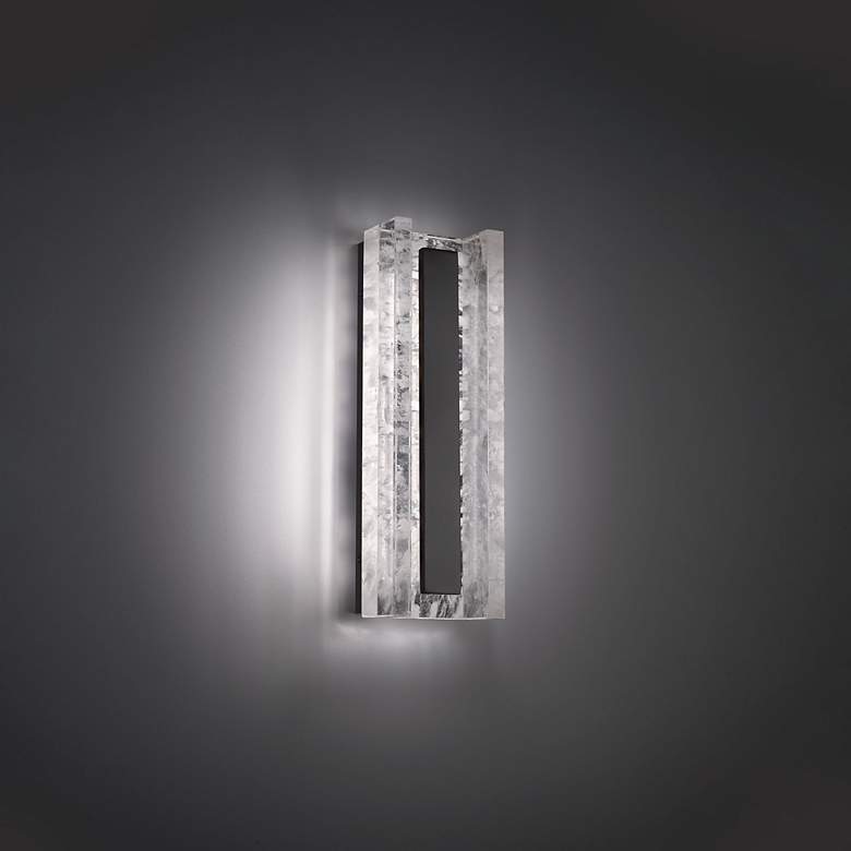 Image 4 Beyond Magnate 5" Wide Black Clear Crystal 1-Light Wall Sconce more views