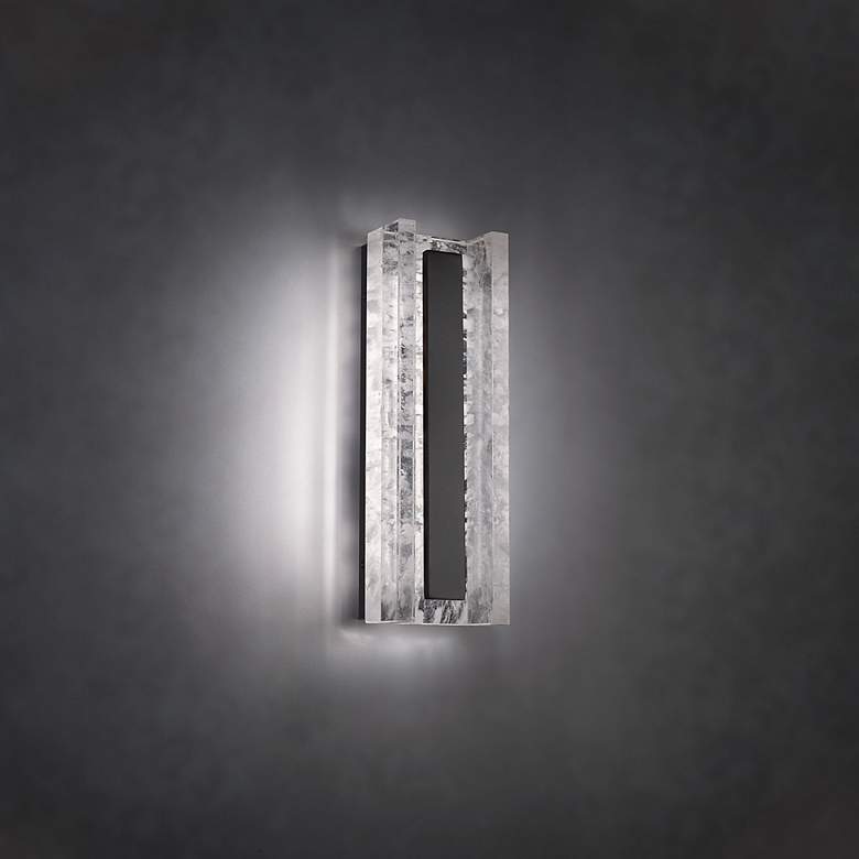 Image 5 Beyond Magnate 5" Wide Black Clear Crystal 1-Light Wall Sconce more views