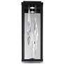 Beyond Mirage 5.5" Wide Black Clear Crystal 1-Light Wall Sconce