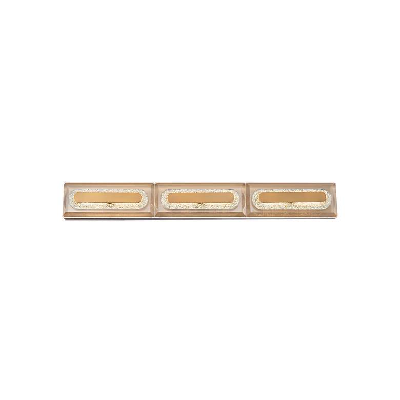 Image 3 Beyond Soiree 27" Wide Aged Brass Clear Crystal 1-Light Bath/Wall Ligh more views