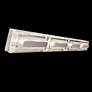 2_Beyond Soiree 36" Wide Pol. Nickel Clear Crystal 1-Light Bath/Wall Lig more views
