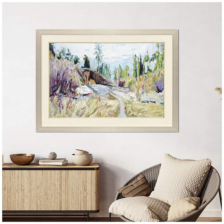 Image 4 Beyond the Path 45"W x 33"H Transitional Framed Art more views