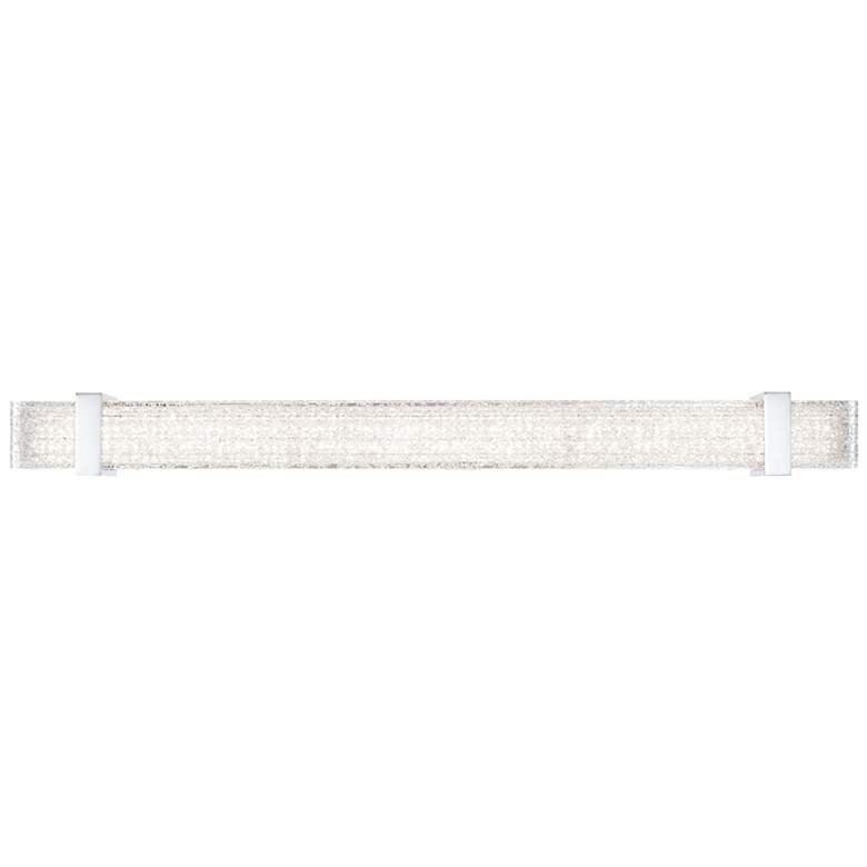 Image 1 Beyond Verandah 37" Wide Pol. Chrome Clear Crystal 1-Light Bath/Wall L