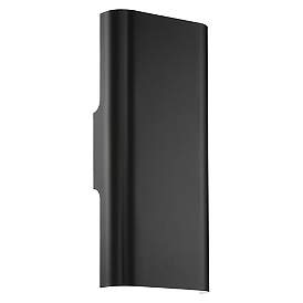 Image5 of Bi-Punch 18.25" High Black LED Wall Sconce more views