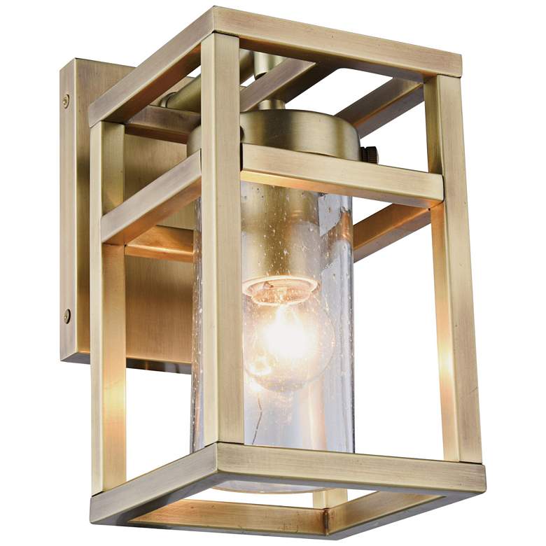 Image 1 Bianca 10 inch High Burnished Brass 1-Light Wall Sconce