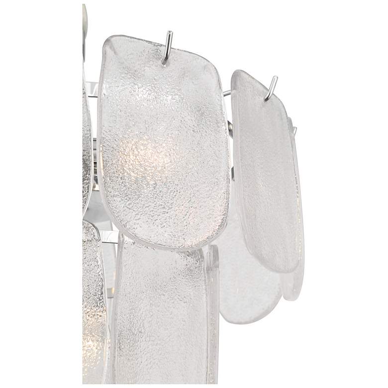 Image 6 Bianca 15.75"W 5-Light Polished Nickel Pendant w/ Crystalline Shade more views