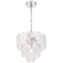 1_Bianca 15 3/4" Wide Nickel and Crystalline Glass Chandelier