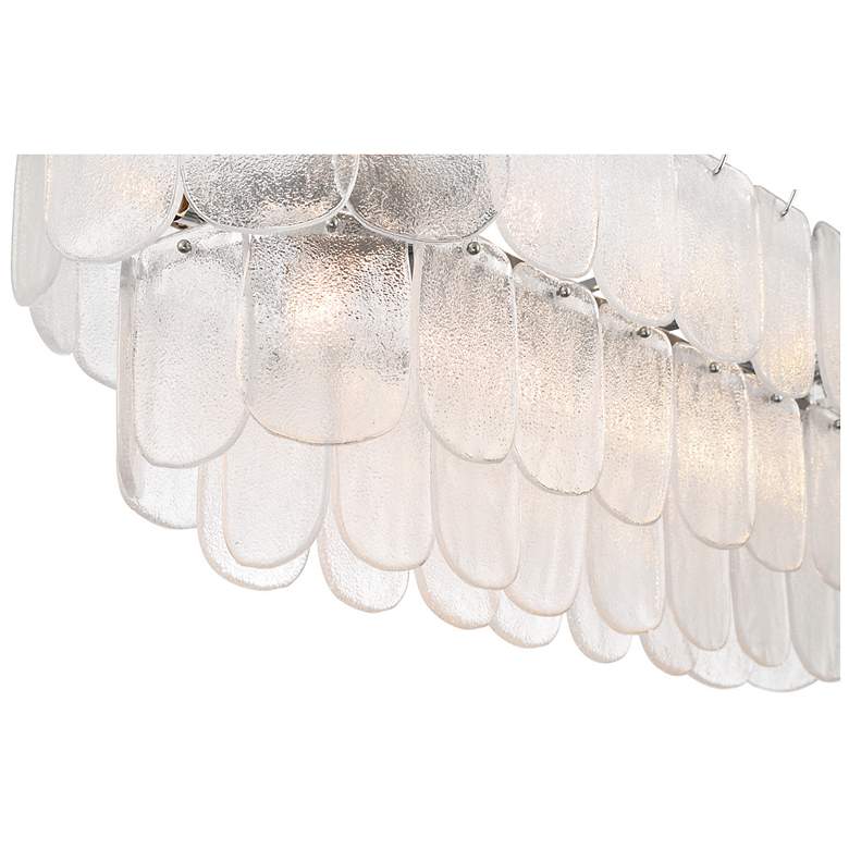 Image 5 Bianca 31.89"W 12-Light Polished Nickel Island Light w/ Crystalline Shade more views