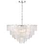 2_Bianca 32 1/4" Wide Nickel and Crystalline Glass Chandelier more views